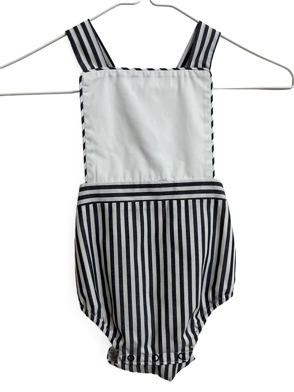 TBBC white/navy sunsuit
